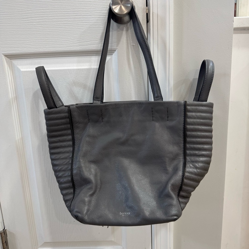 Botkier Gray Leather Tote